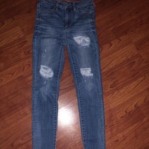 American eagle jeans super high rise